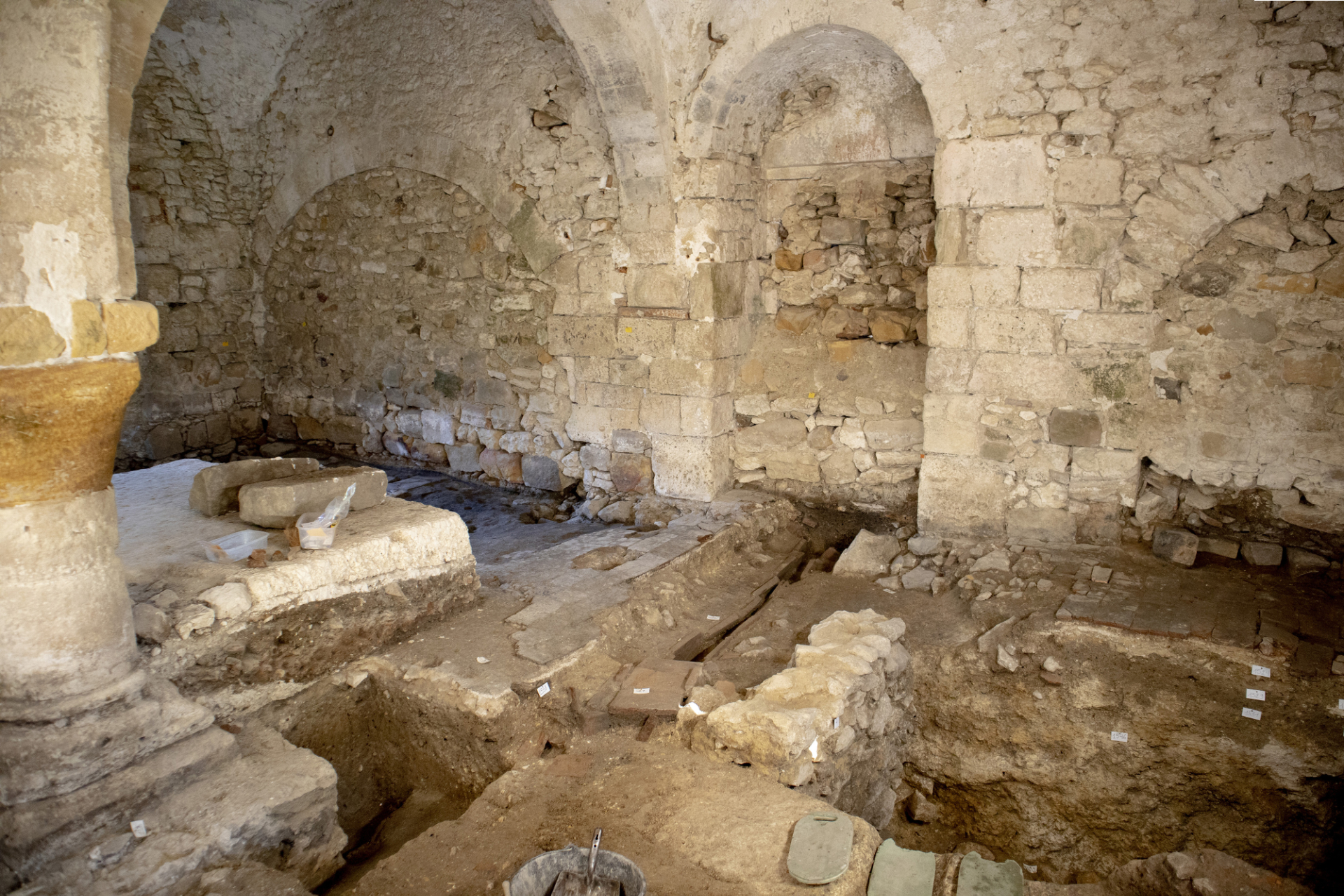 Les archéologues à Preuilly